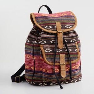 World Market Jacquard Carpet Backpack